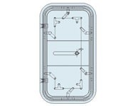 Quick action weathertight door(flush type)