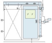 gastight sliding door